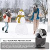 CZAYEFNH Winter Windproof Full Cover Outdoor Riding Mask with Glasses，Grey