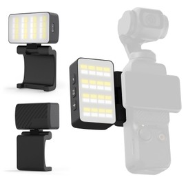 Pocket 3/4 Photography Light, Refillable Light, Small, Lightweight, 360° Adjustable Click, 32 LEDs, 3 Color Switching (2700K/5500K/9000K), 4 Different Color Temperature Levels, 500mAh (Use Up to 4 Hours), Type-C Charging, Small, Lightweight, IPX4 Waterpr