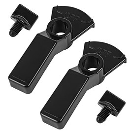 R0487200/ 4733/3500 Diverter 2 or 3 Way Valve Handle Include 4603/R0486900 Knob Kit Replacement - for Jandy Zodiac Never Lube Valve Handles1301+ Black (2 Pack)
