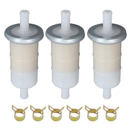 Carbpro 49019-1055 Fuel Filter Fits for Kawasaki Mule 610 600 2510 3010 Motorcycle ATV FD501D FD501V FD590V FD611V FD620D FD661D FD671D FD711D FD750D FD791D FD851D Replaces # 49019-0032 8mm (3PCS)