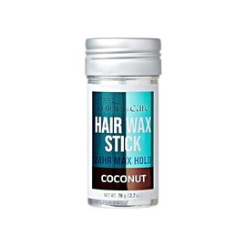 KISS COLORS & CARE 24 Hour Maximum Hold Edge Fixer Hair Wax Styling Stick, Non-Oily, Flake-Free, Biotin B7, Castor Oil, & Shea Butter Infused, Net Wt, 76g (2.7 oz.) - Coconut Scent