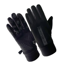 Motorcycle Gloves, Thermal Gloves, Unisex Winter Gloves, Windproof Thermal Gloves for Cold Days, Perfect for Bicycling, Running, Driving, Hiking (Black, M)