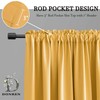DONREN Gold Yellow Curtains for Bedroom - Blackout Thermal Insulated
