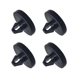 Ajxn 4 PCS Brake Pedal Pad and Light Switch Stopper - Black