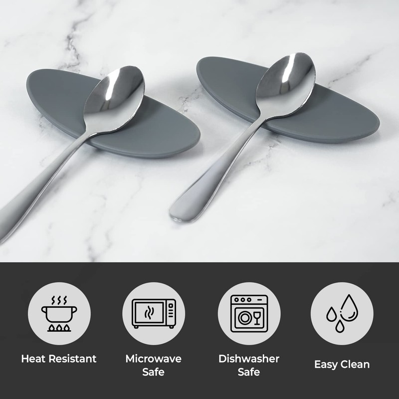 Carrotez Small Silicone Coffee Spoon Rest 2 pcs (0.2" x