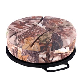 Presentastic 5 Gallon Bucket Seat with 3" Thick Seat Foam Cushion, 360°Swivel Bucket Lid Seat, Waterproof & Silent Bucket Seats for Dove Duck Hunting, Ice Fishing, Baseball, Gardening and Camping