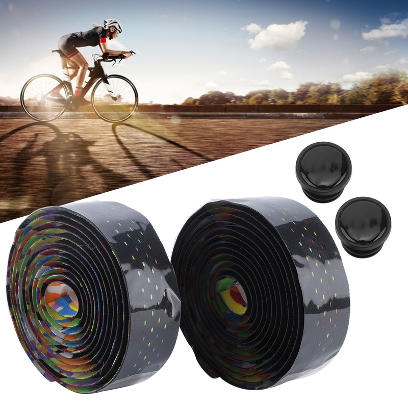 Bike Handlebar Tape NonSlip Cycling Bar Wrap PU Leather Highway