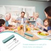 4PCS Portable Cutlery Set Convenient Reusable Travel Cutlery Set with