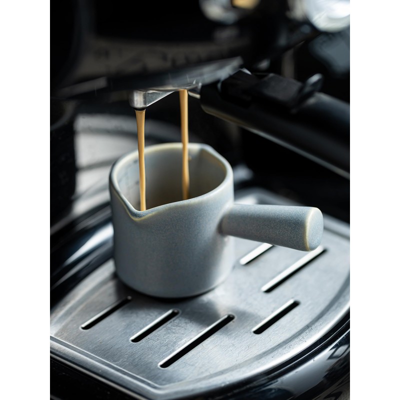 YHOJOY Espresso Cups Ceramic, Espresso Measuring Cups with Dual Measurement