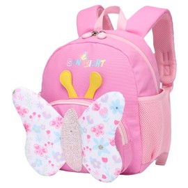SUN EIGHT Toddler Backpack for Girls Kids Backpack Cute 3D Cartoon School Bag for Baby Boy Girls 1-5 Years Baby Backpack (Butterfly)