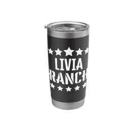 Livia Ranch Family Reunion Squad First Last Name Stainless Steel Insulated Tumbler