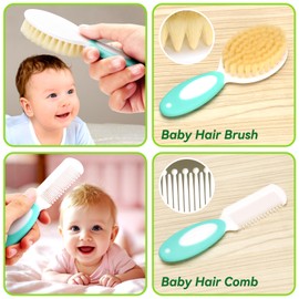 Baby Healthcare and Grooming Kit for Newborn Kids, 31PCS Upgraded Safety Baby Care Kit, Newborn Nursery Health Care Set, Baby Care Products (Green)