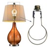 ECUDIS 2 Pack Lamp Shade Light Bulb Clip Lampshade Adapter