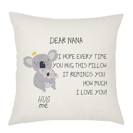 Weosan Nana Gift from Grandchildren, Nana Reminder Gift Cushion Cover 45x45cm I Love You Reminder for Nana (Nana)