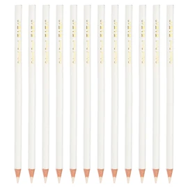 PATIKIL White Colored Pencils Set,12 Pcs Oil Color Pencils Wooden Coloring Drawing Pencil for Artists Art Painting