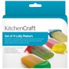 KitchenCraft Ice Lolly Mould with 4 Sipper Handles, BPA Plastic,