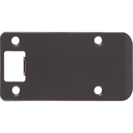 Round Corner Extended Lip Strike Plate, 2-1/4" x 4", (4-1/2" Overall Length), Oil-Rubbed Bronze by Stone Harbor Hardware