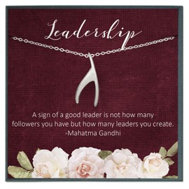 Leadership Gift for Women Boss Retirement Gift Necklace for Coworkers