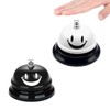 Pack of 2 Table Bell, Table Bell, Reception Bell, Black