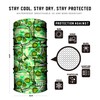 Fast Mask Tubular Face Mask, Tubular Bandana Green Skulls Design,