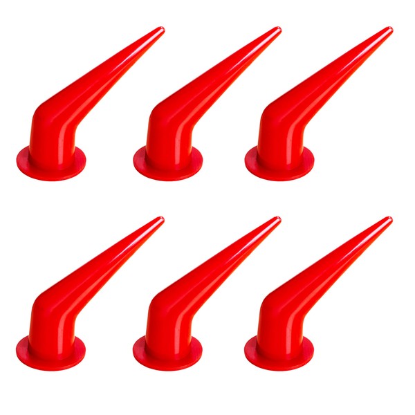 6 pieces of curved caulking guns and nozzles, reusable external