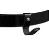 Handcuff Strap Black High Gloss Leather with Silver Snap