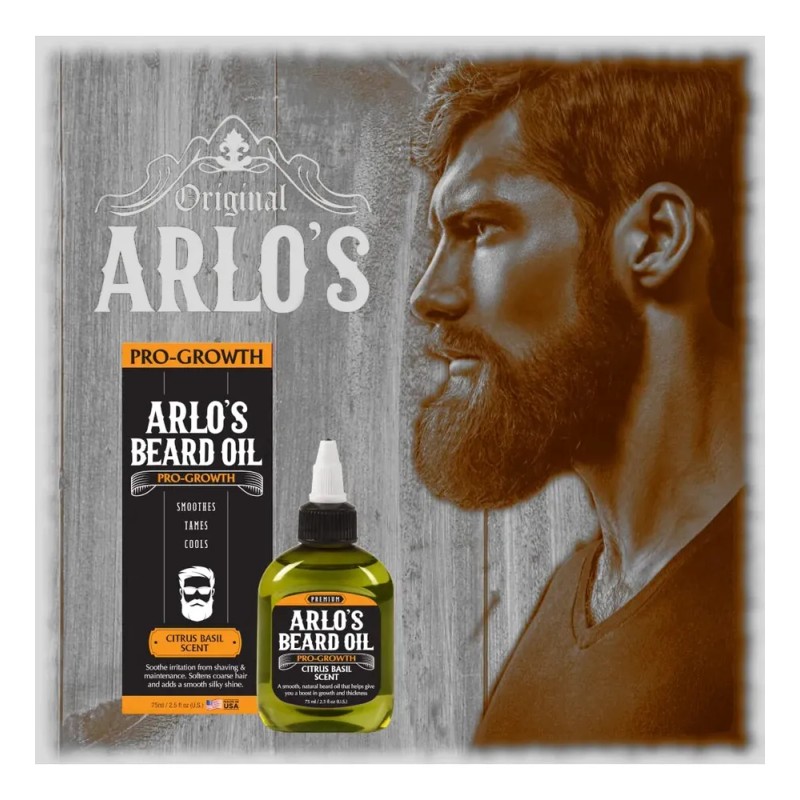 Aceite Para Barba Pro Growth Albahaca Cítrica 2.5 Oz