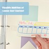 200pcs Sturdy Ring Binder Stickers Clear Hole Reinforcement Stickers Self-Adhesive