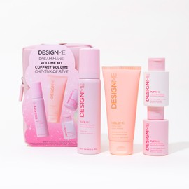 DESIGNME Dream Mane Volume Kit | Volumizing Shampoo & Conditioner, Hair Mousse & Styling Cream | Boosts Volume, Body & Fullness, Smooths Frizz & Heat Protection | Color Safe