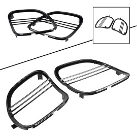 Unbranded Left Right Tri-Line Speaker Grills Cover Trim For Harley Road Glide FLTRXS 15-23