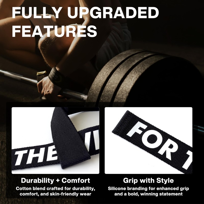 Meteor Weightlifting Straps for Enhanced Grip and Barbell Stability (Pair),