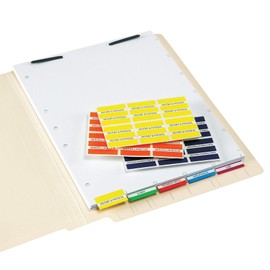 Tabbies Medical Healthcare Patient Chart Divider Sheets, 8-1/2"W x 11"H, White 110lb, 7-Hole Punched, 100 Sheets/Pack (52100)