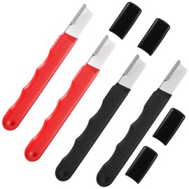 LXUEJIE 4 Pcs Garden Tool Sharpener, Portable Knife Sharpener, Quickly Blade Sharpener for Scissors knives Pruning Shears Axe Sickle Mini Sharpeners
