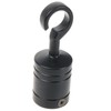 24mm Black Decking Rope Hook End & Plate Rope Post