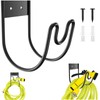 JUVAENY Metal Garden Hose Holder Wall Mount for Outside -