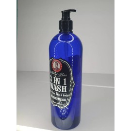 Clean & Beauty Gentleman’s Choice ~ Amber Wood 3-in-1 Wash for Men 32 fl oz Each