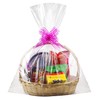 Extra Large Cellophane Bags, 40x50 Inch Clear Cellophane Wrap for