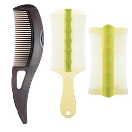 HABNI 3 Stück Anti Schuppenkamm Edelstahl Fein Kopfhaut Kamm Dandruff Comb Und Schuppen Linderung Hohlzahn Haarbürste Für Kopfhautmassage