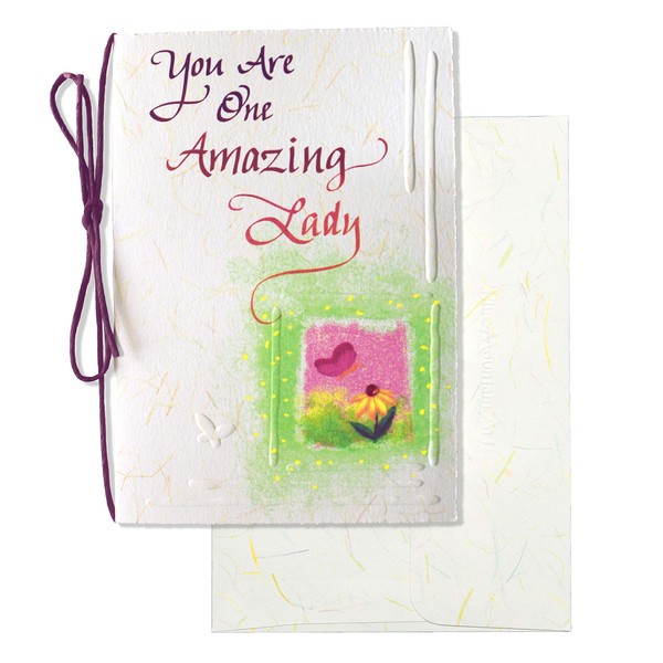 Blue Mountain Arts Greeting Card “You Are One Amazing Lady” for Mother’s Day, Birthdays, Anniversaries, or Anytime You Want to Celebrate a Wonderful Woman in Your Life, Model Number