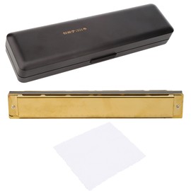 C Key Harmonica 28 Hole Wide Range Polyphony Type Stainless Steel ABS Material Mouth OrganGold