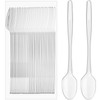 50 Pcs Extra Long Spoons for Ice Cream Floats Plastic