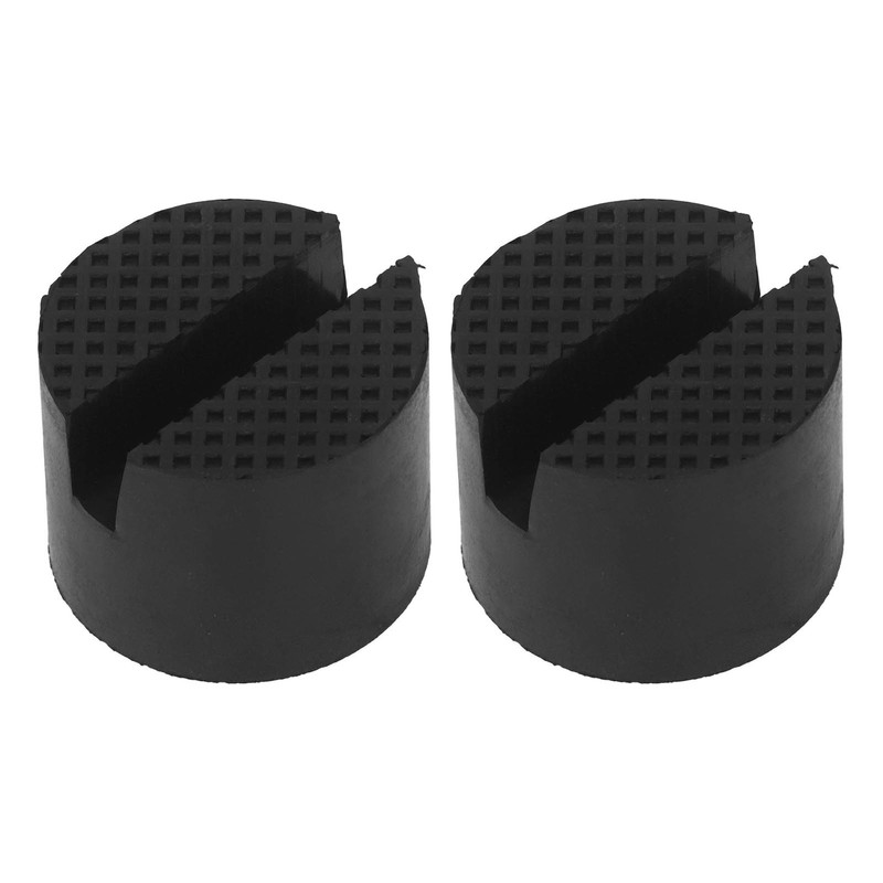 2Pcs Rubber Jack Pad Slotted Adapter Trolley Vehicle Lift Axle