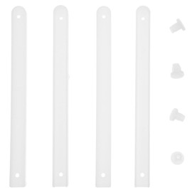 SOIMISS 4Pcs Drawer Runners, Plastic Cabinet Drawer Slides, for Cabinet, Replacement Rails Side Mount, for DIY Furniture Slides, Dresser, TV Unit, 7.27Inch