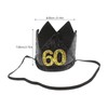 Gadpiparty 1Pc crown birthday hat 60th birthday king crown for