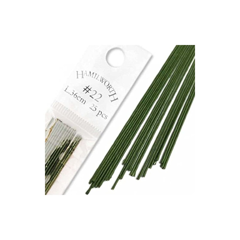 Hamilworth Superior Grade Wires #22 Gauge - Dark Green (Pack