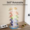 NiHome Clear Acrylic Rotating Eyeglass Display Stand for 10 Pairs,