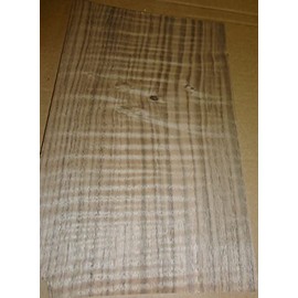 Walnut Figured Wood Veneer 6" x 10" raw no Backing A Quality 1/42" Thickness