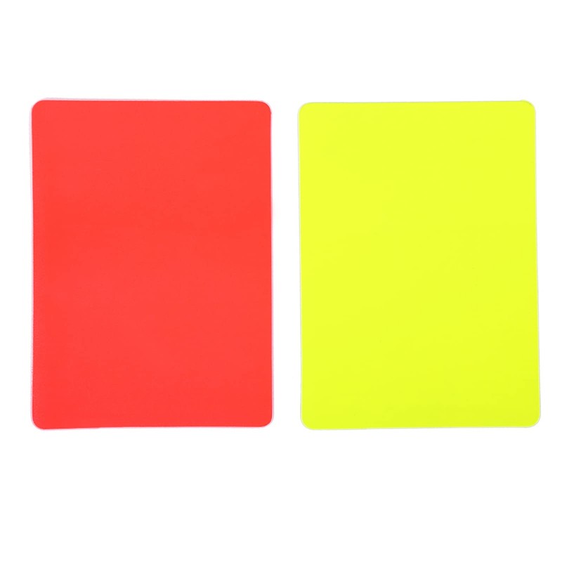 Akozon PVC Soccer Match Football Game Referee Red and Fluorescent