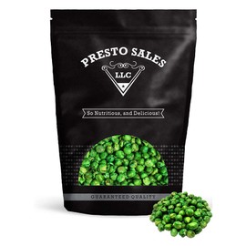 Green Peas, Fried with salt, All ages friendly, Excellent Source of Protein, High in Fiber, Salad favorite, Vegetable benefits, Packed in a resealable pouch bag of 1 lb. (16 oz.) by Presto Sales LLC