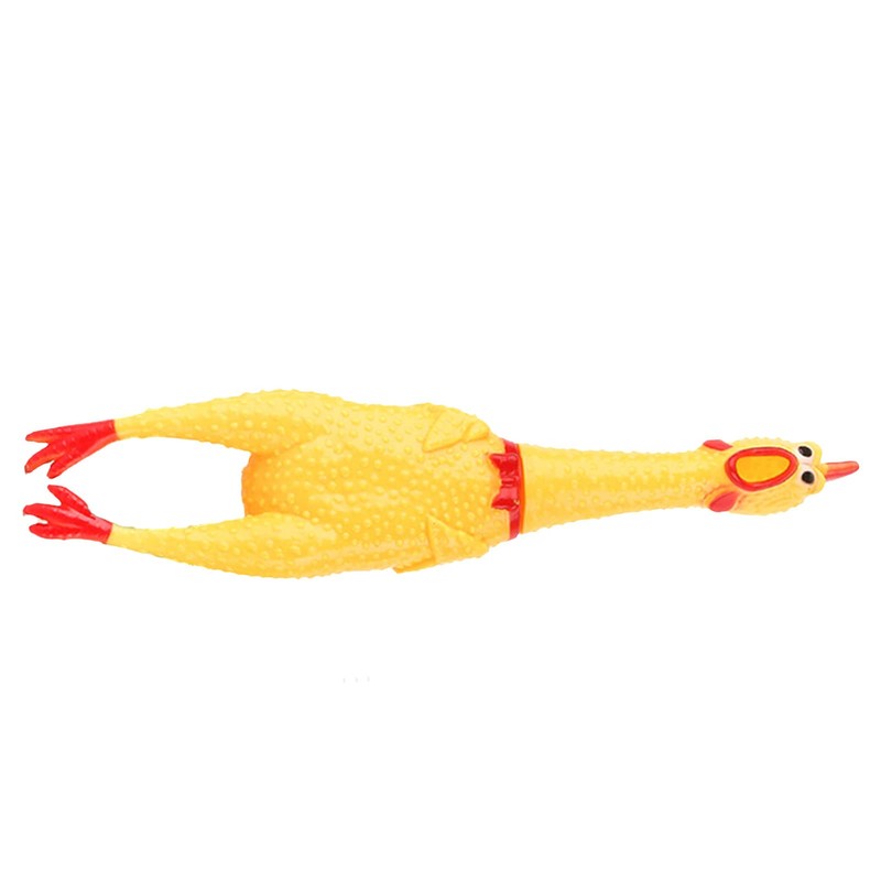 Screaming Chicken Toys, Yellow Stress Relief Funny Safety Squaking Chicken